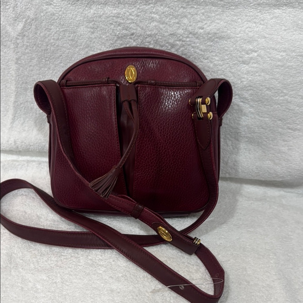 Elegant Burgundy Leather Shoulder Bag